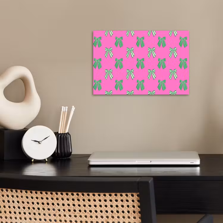 Poster - Strikken - Kerst - Neon - Roze - Groen — 2