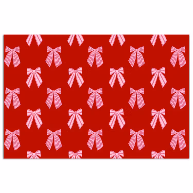 Poster - Strikken - Kerst - Rood - Roze — 1