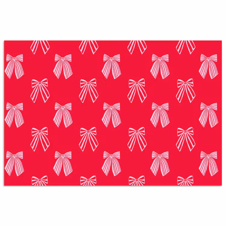Poster - Strikken - Kerstmis - Rood - Roze — 1