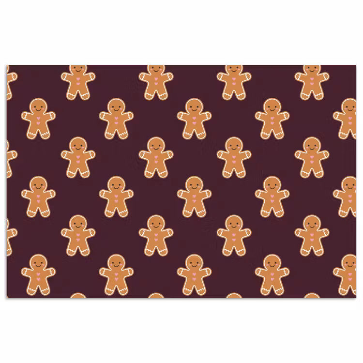 Poster - Peperkoek - Kerst - Burgundy — 1