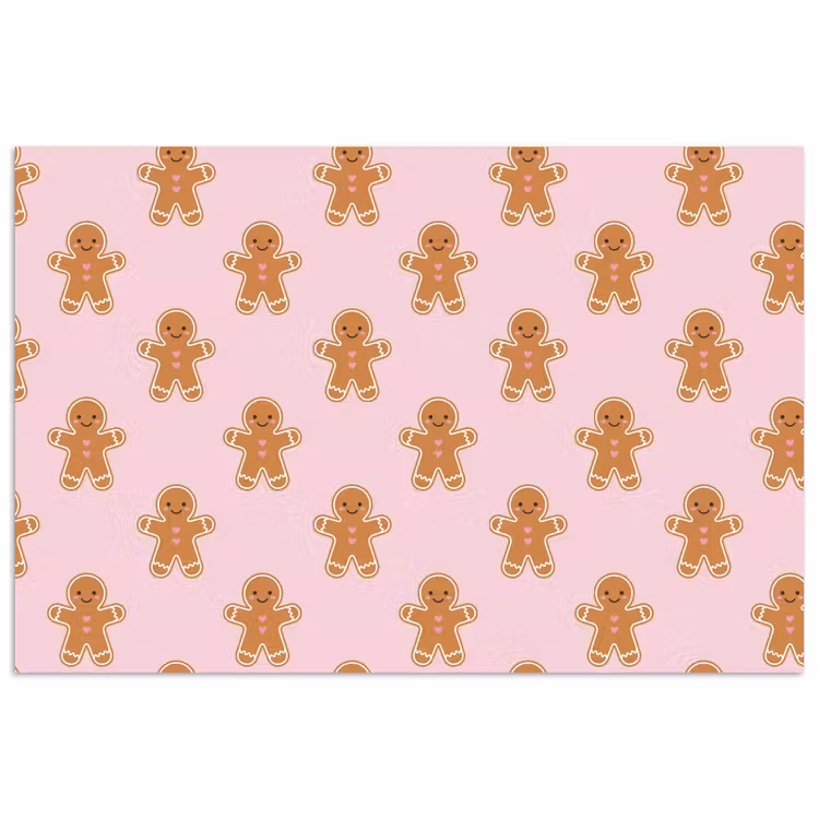Poster - Peperkoek - Kerst - Roze — 1