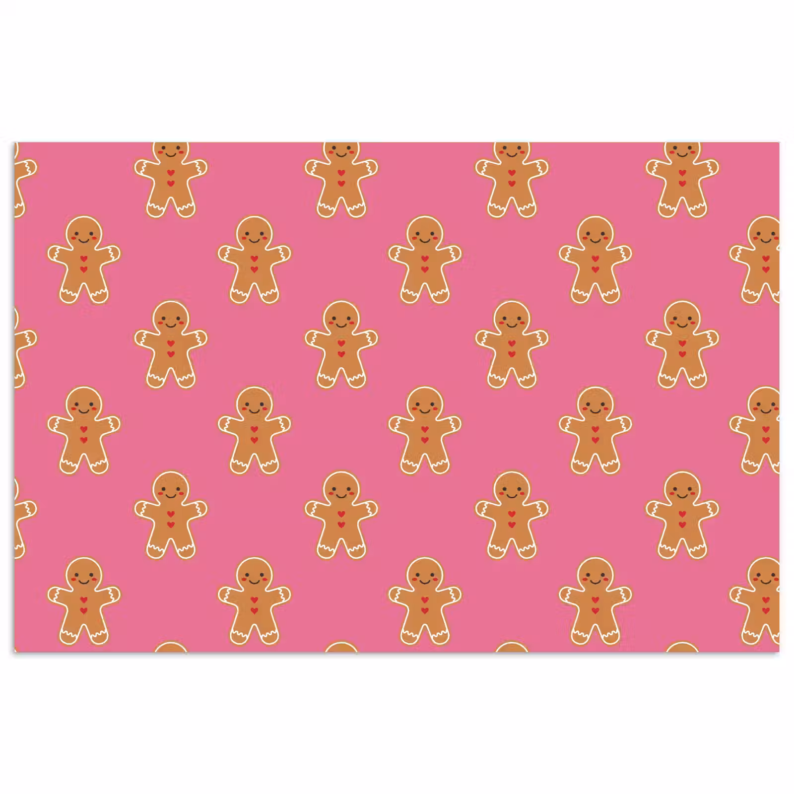 Poster - Peperkoek - Kerst - Roze - Bruin — 1