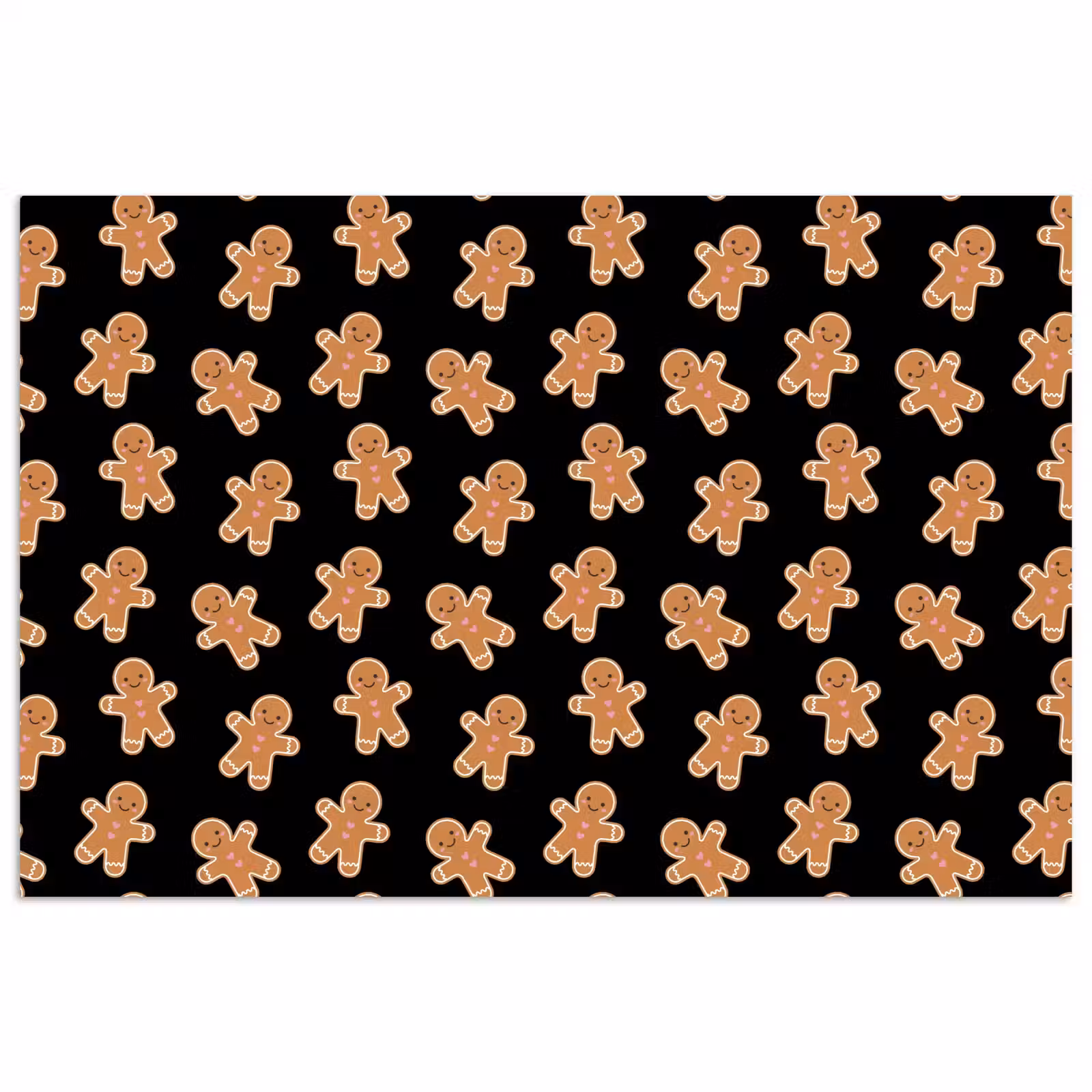Poster - Peperkoek - Kerst - Zwart - Bruin — 1