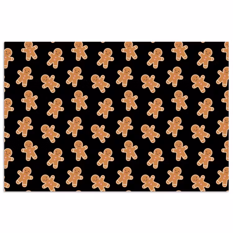 Poster - Peperkoek - Kerst - Zwart - Bruin — 1