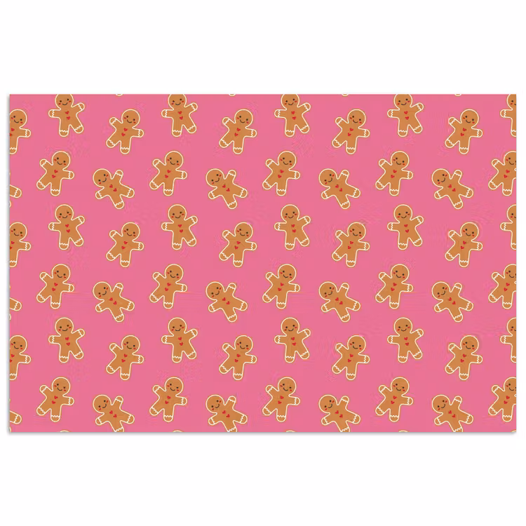 Poster - Peperkoek - Roze - Bruin - Kerst — 1