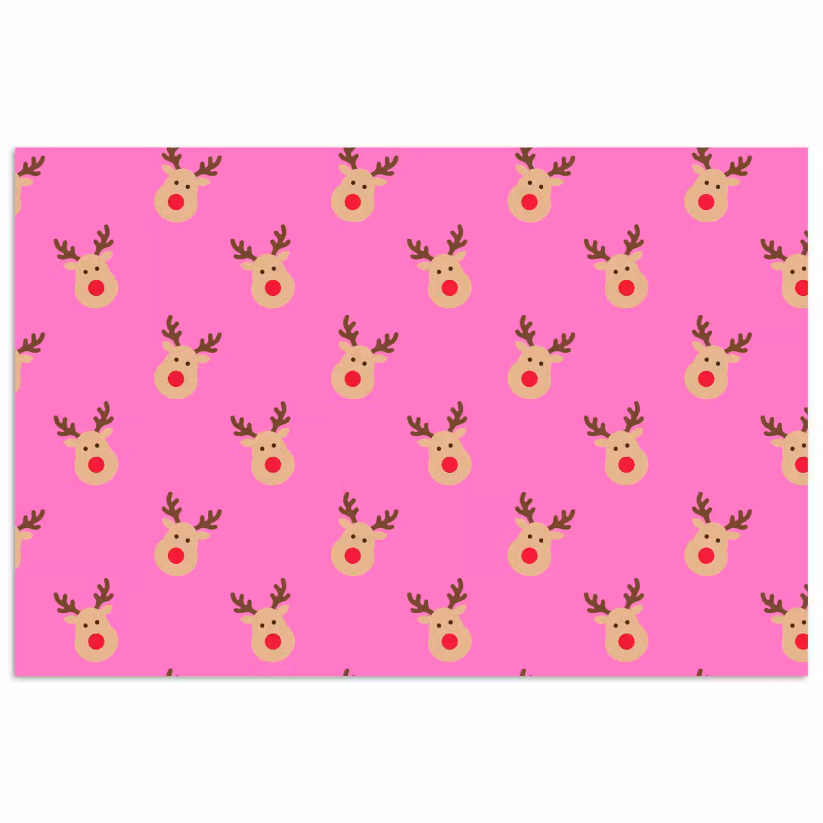Poster - Rendieren - Kerst - Neon - Roze — 1