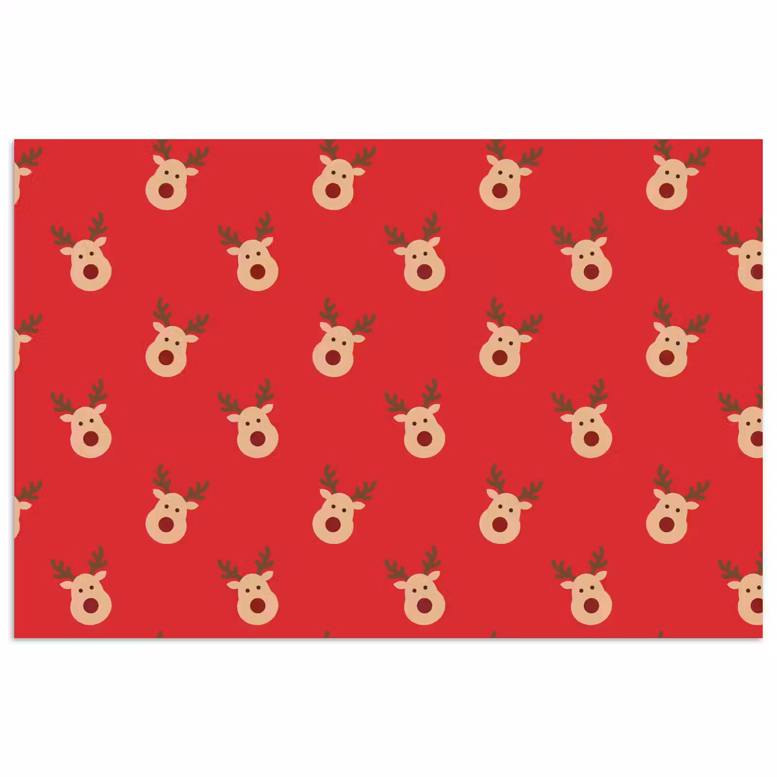 Poster - Rendieren - Kerst - Rood — 1