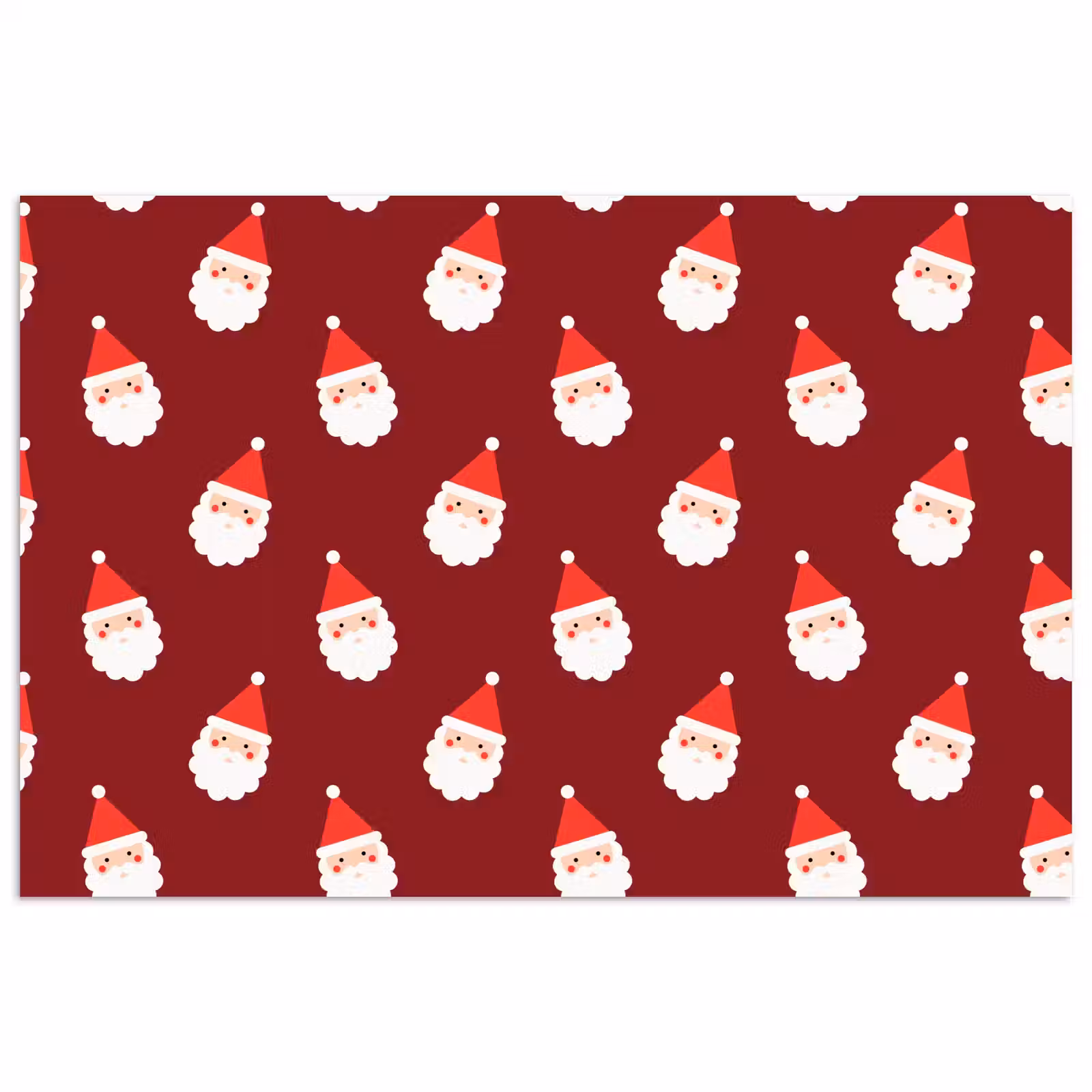Poster - Kerst - Kerstman - Rood — 1