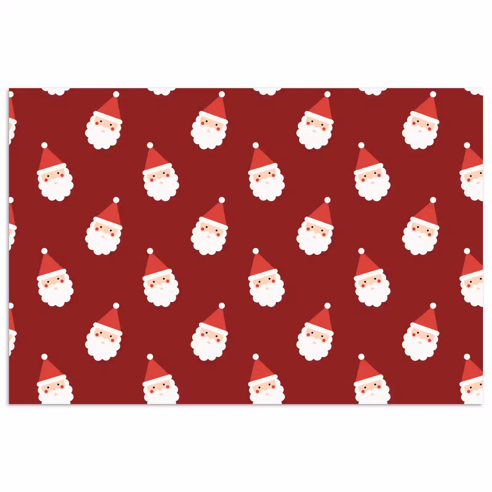 Poster - Kerstman - Kerst - Rood — 1