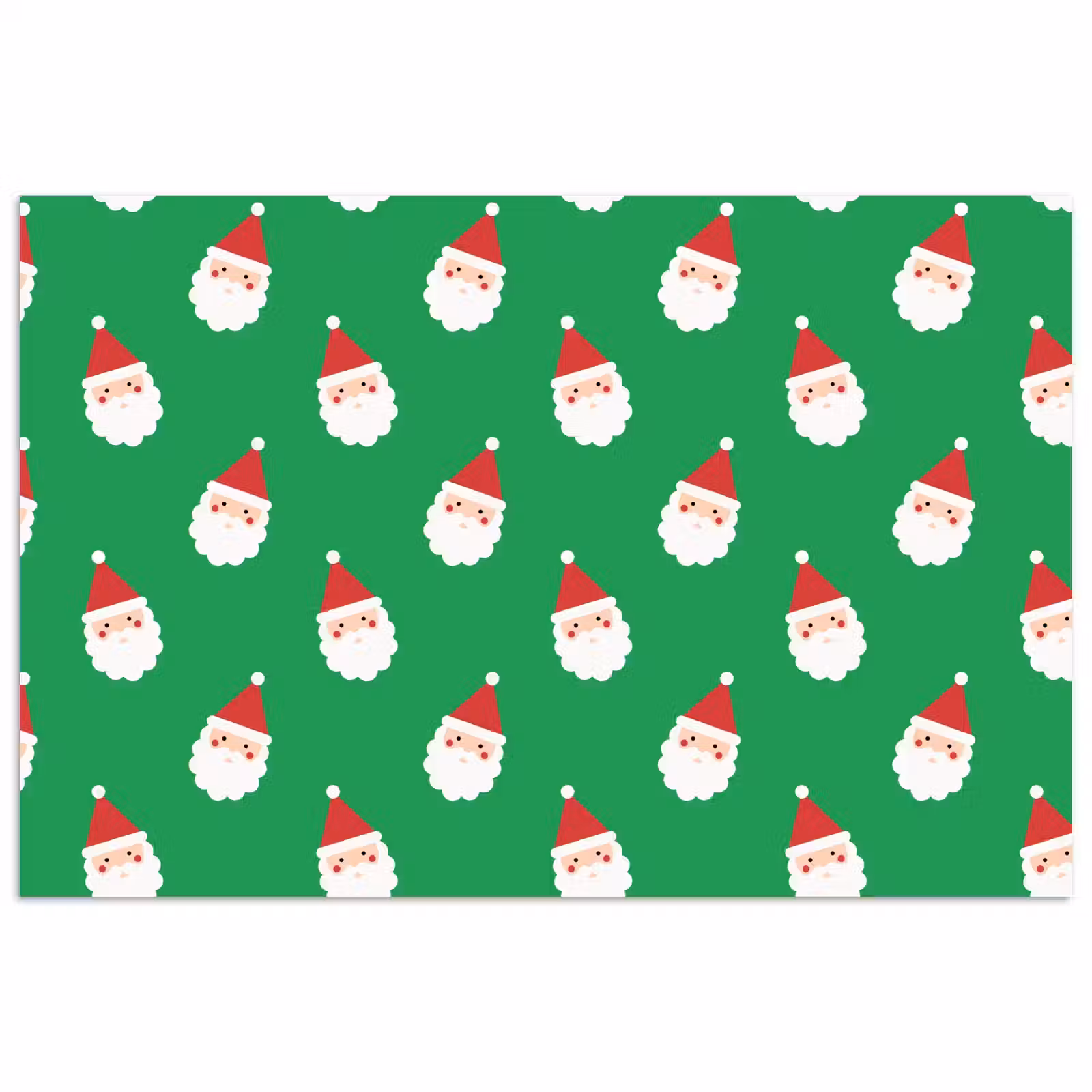 Poster - Kerstman - Kerst - Neon - Groen — 1