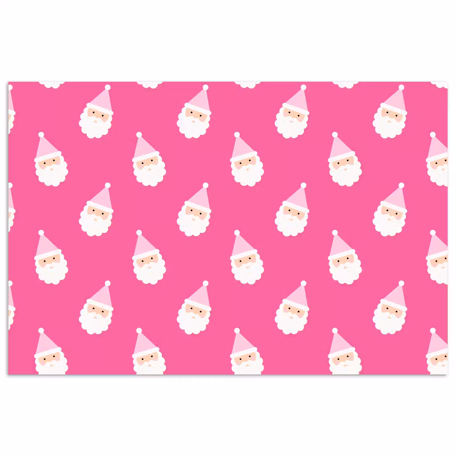 Poster - Kerstman - Kerst - Neon - Roze — 1