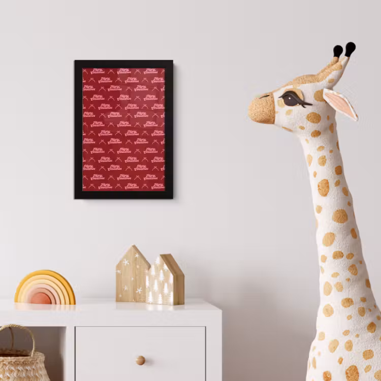 Poster met lijst - Tekst - Rood - Roze - Strik — 5