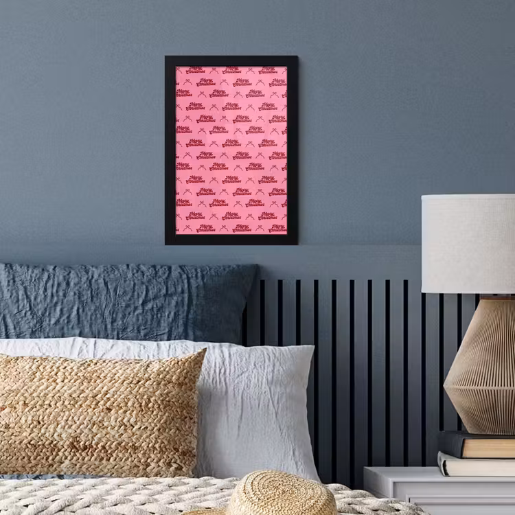 Poster met lijst - Tekst - Roze - Rood - Strik — 4