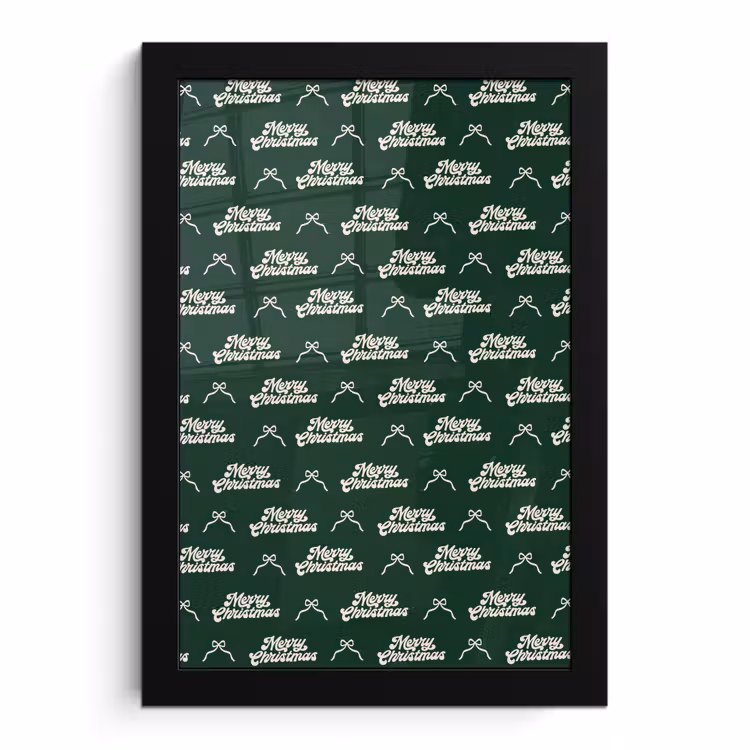 Poster met lijst - Tekst - Groen - Wit - Tekst — 1
