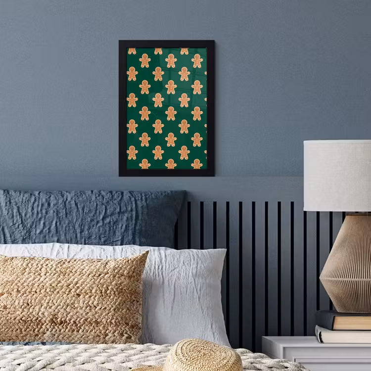 Poster met lijst - Peperkoek - Kerst - Groen — 4