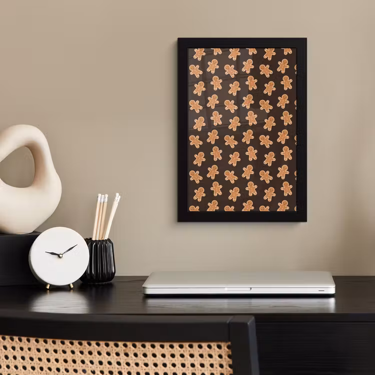 Poster met lijst - Bruin - Peperkoek - Kerst — 3
