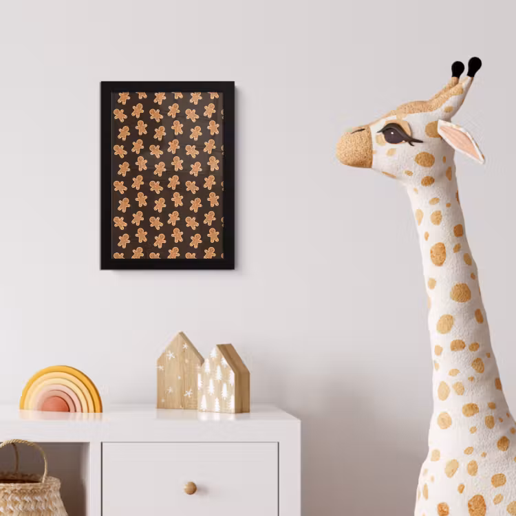 Poster met lijst - Bruin - Peperkoek - Kerst — 5