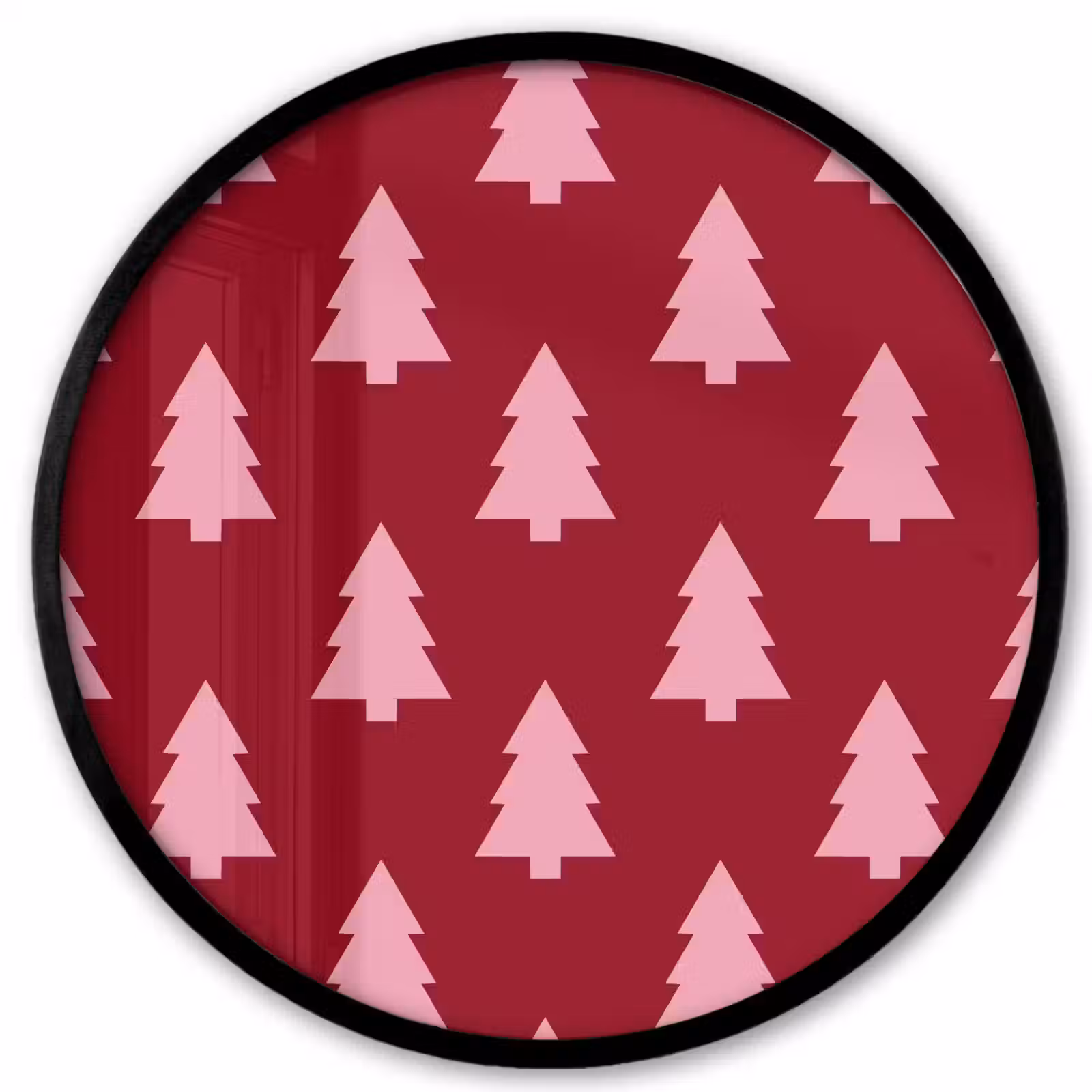 Ronde fotolijst - Kerstboom - Burguny - Roze — 1