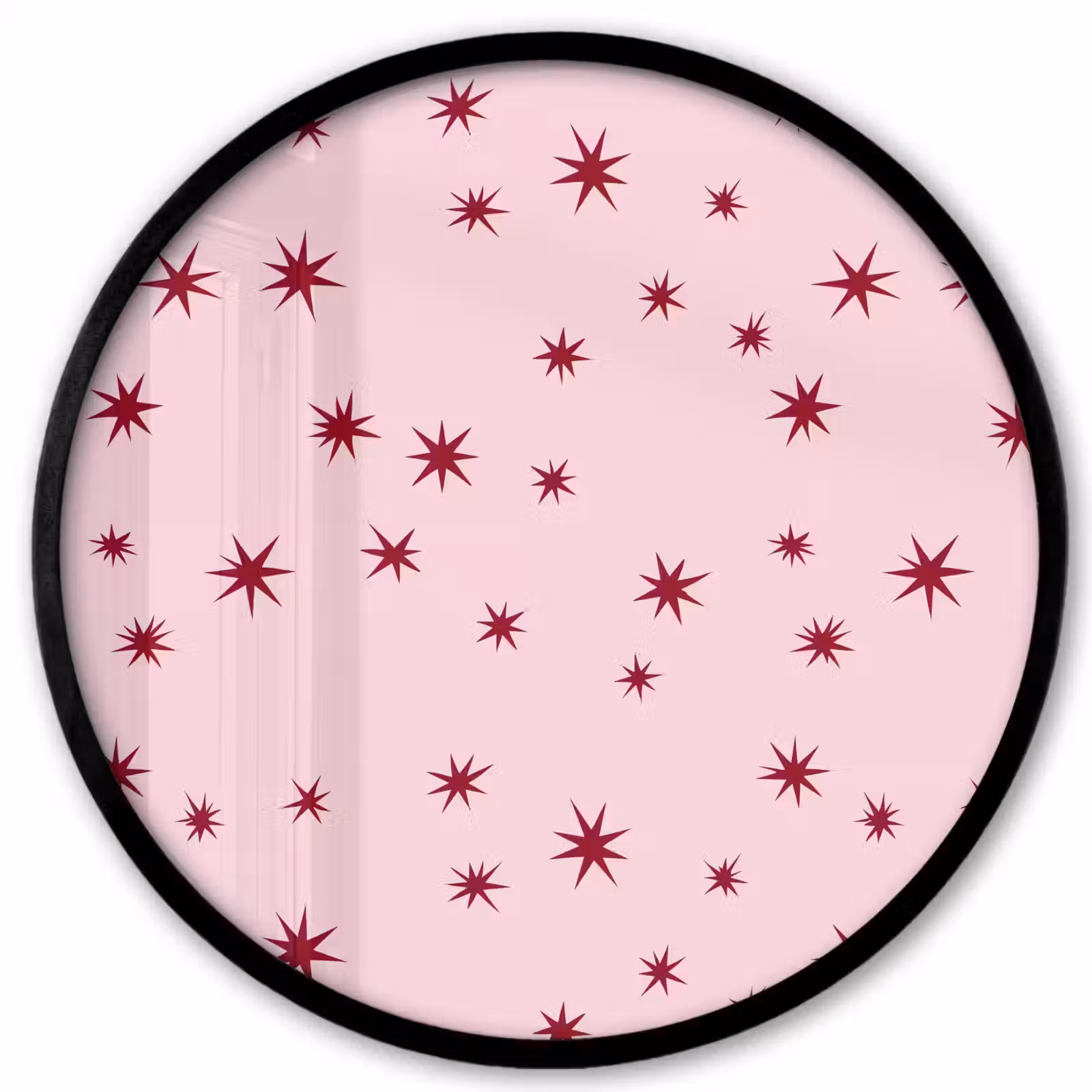 Ronde fotolijst - Ster - Roze - Rood — 1