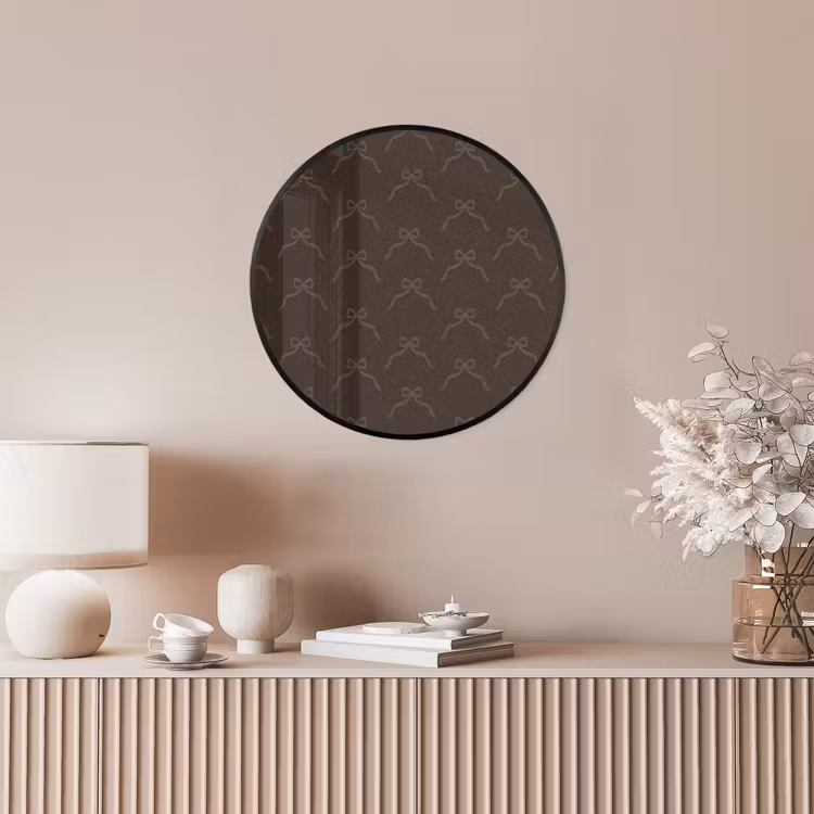 Ronde fotolijst - Kerst - Bruin - Strik — 5