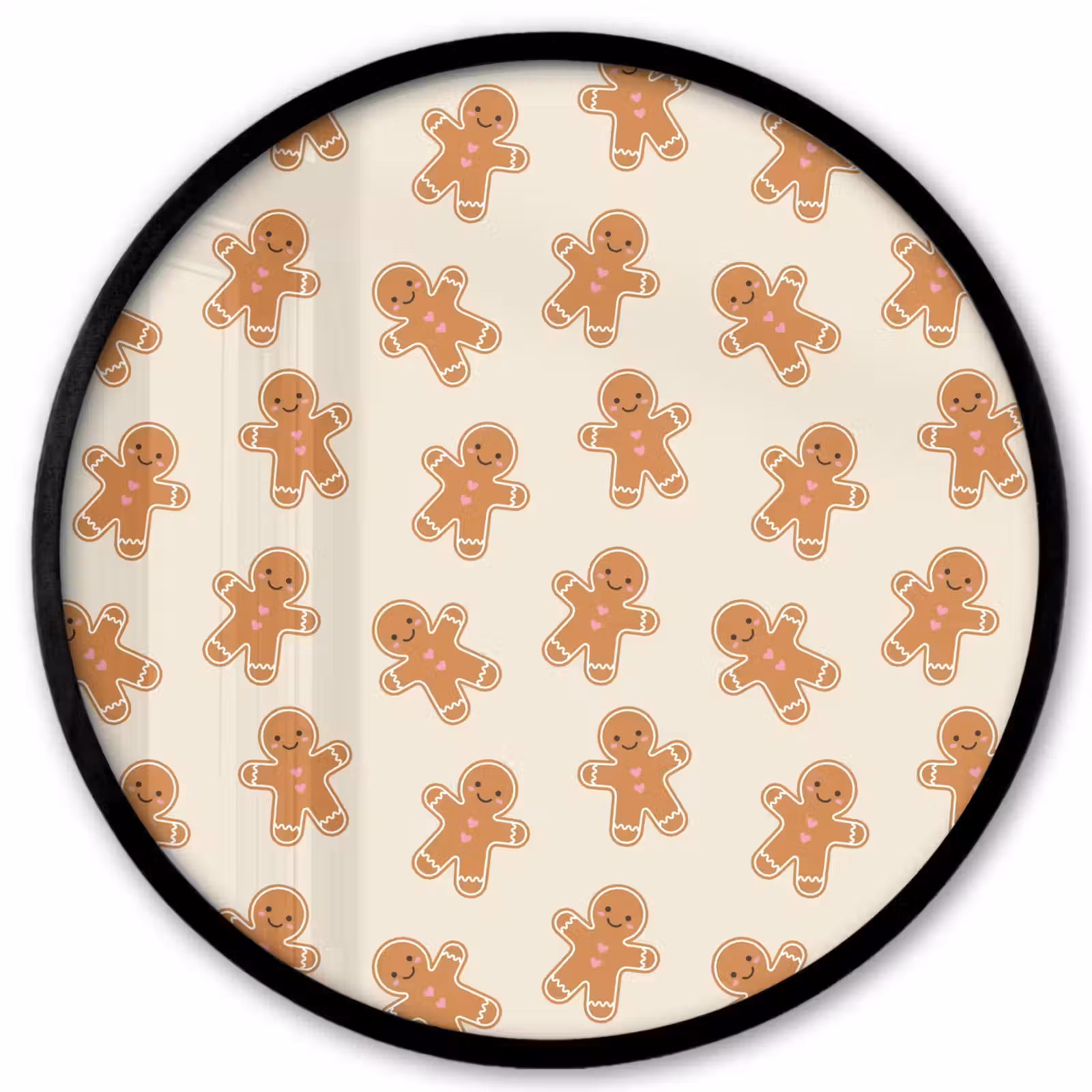 Ronde fotolijst - Peperkoek - Kerst - Crème — 1