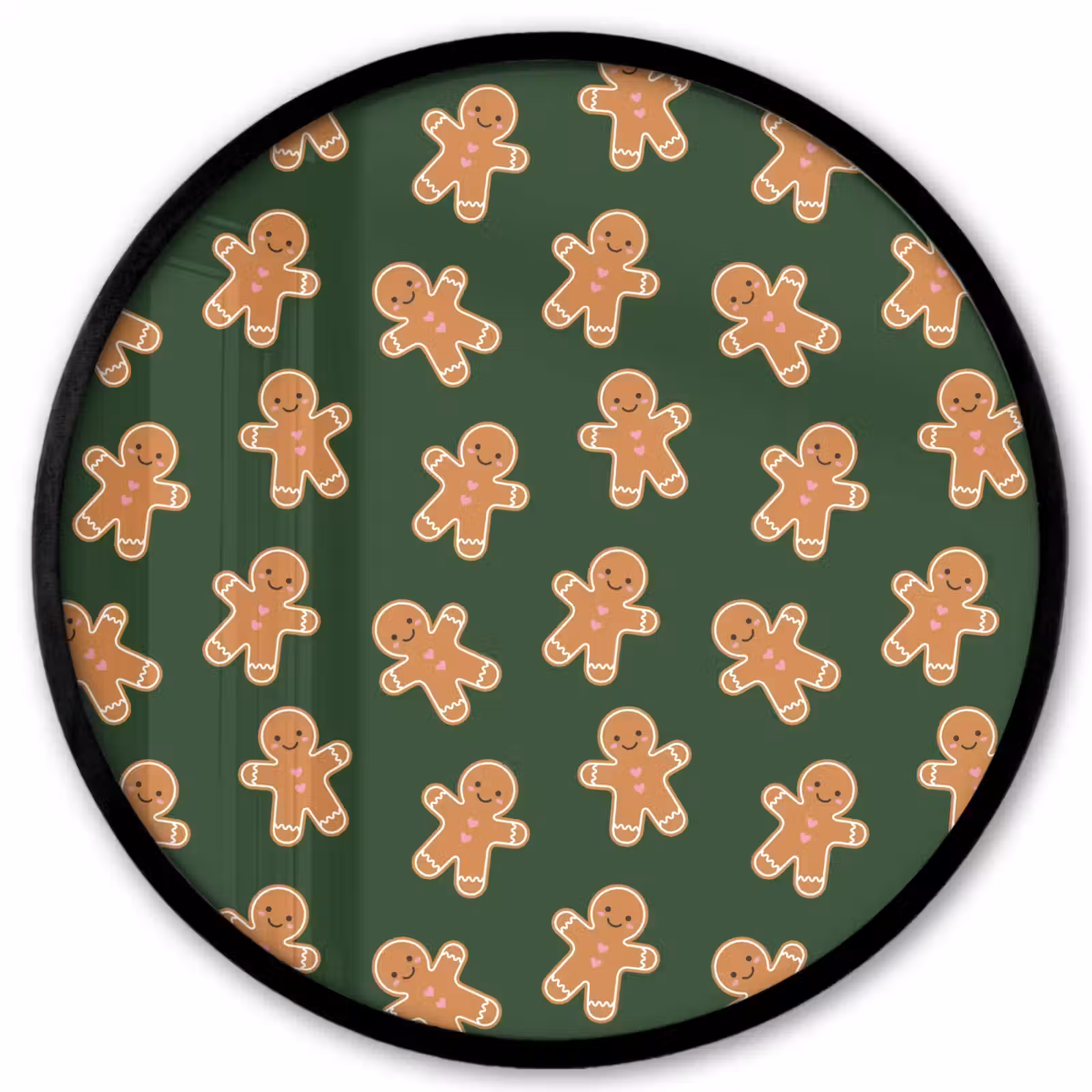Ronde fotolijst - Peperkoek - Kerst - Groen - Bruin — 1