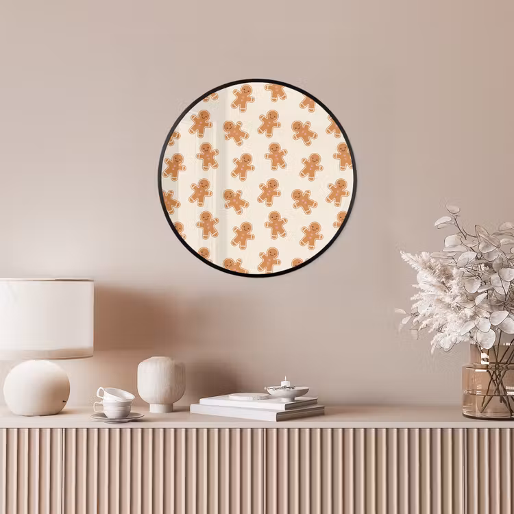 Ronde fotolijst - Peperkoek - Kerst - Crème — 5