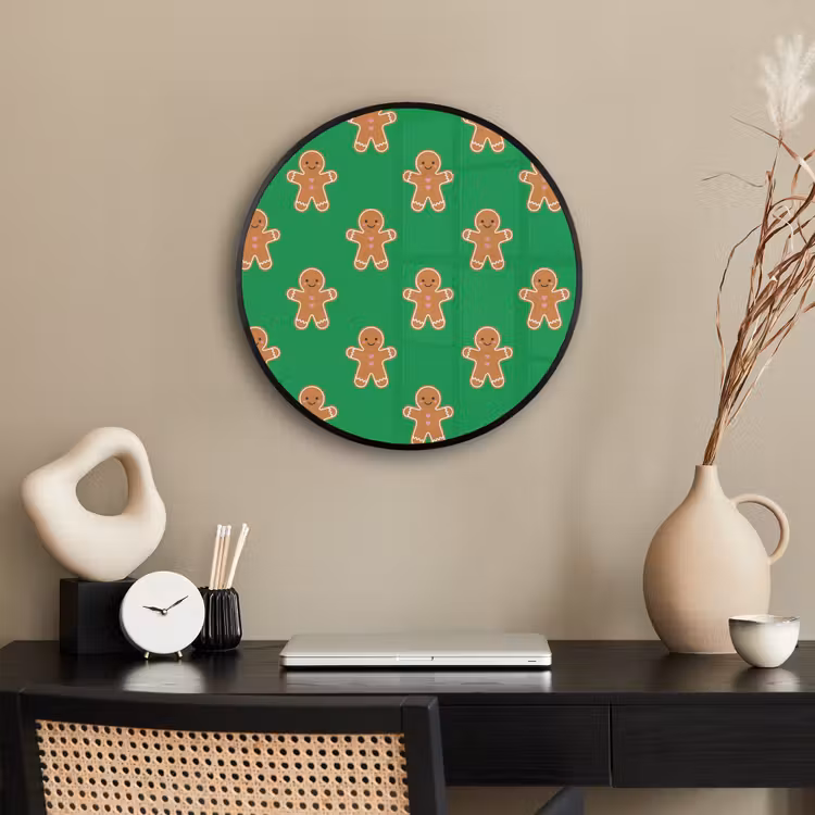 Ronde fotolijst - Peperkoek - Kerst - Neon - Groen — 3