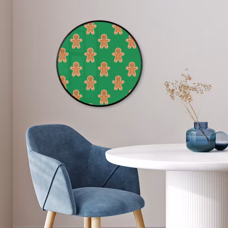 Ronde fotolijst - Peperkoek - Kerst - Neon - Groen — 4
