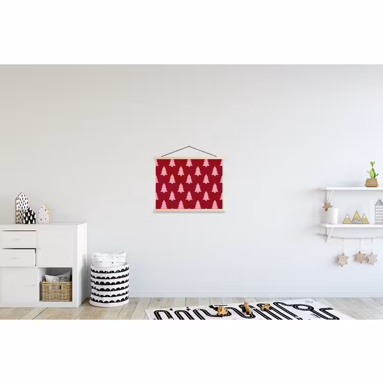 Schoolplaat - Kerstboom - Burguny - Roze — 3