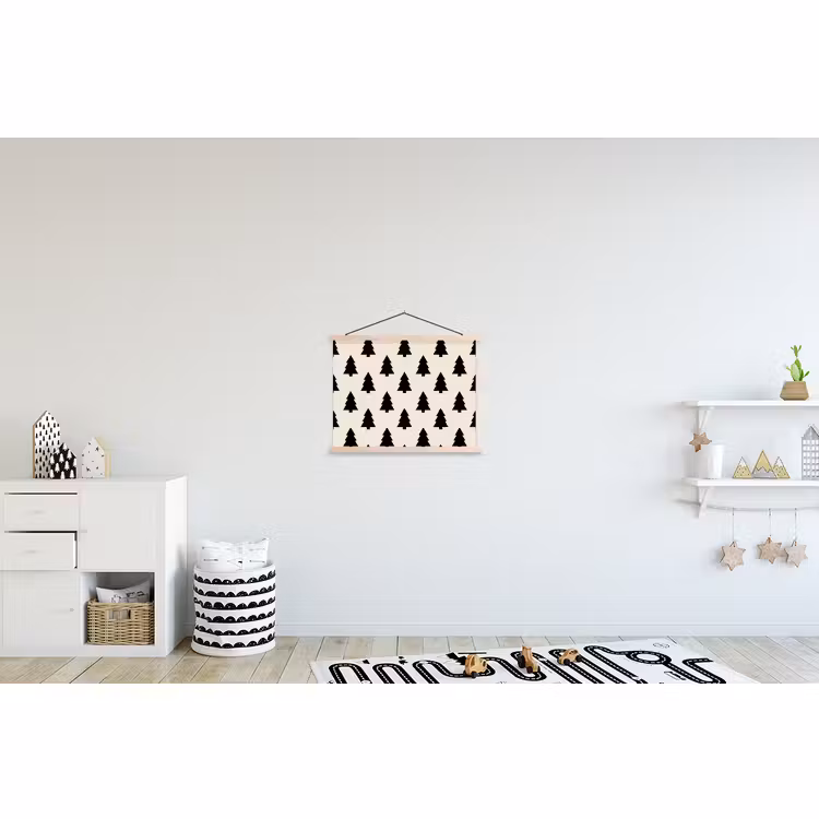 Schoolplaat - Kerstboom - Wit - Zwart — 3