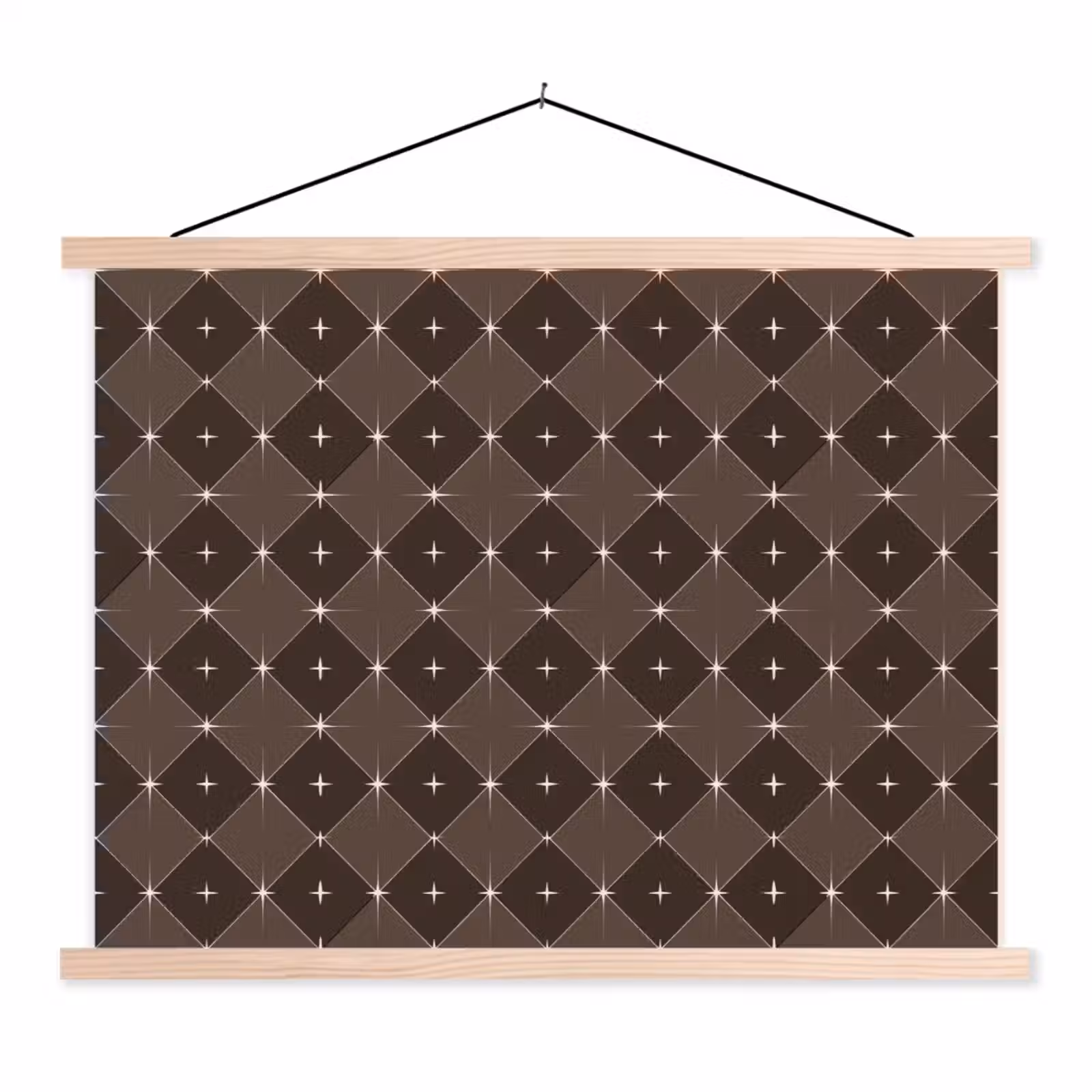 Schoolplaat - Ster - Bruin - Taupe - Kerst — 1