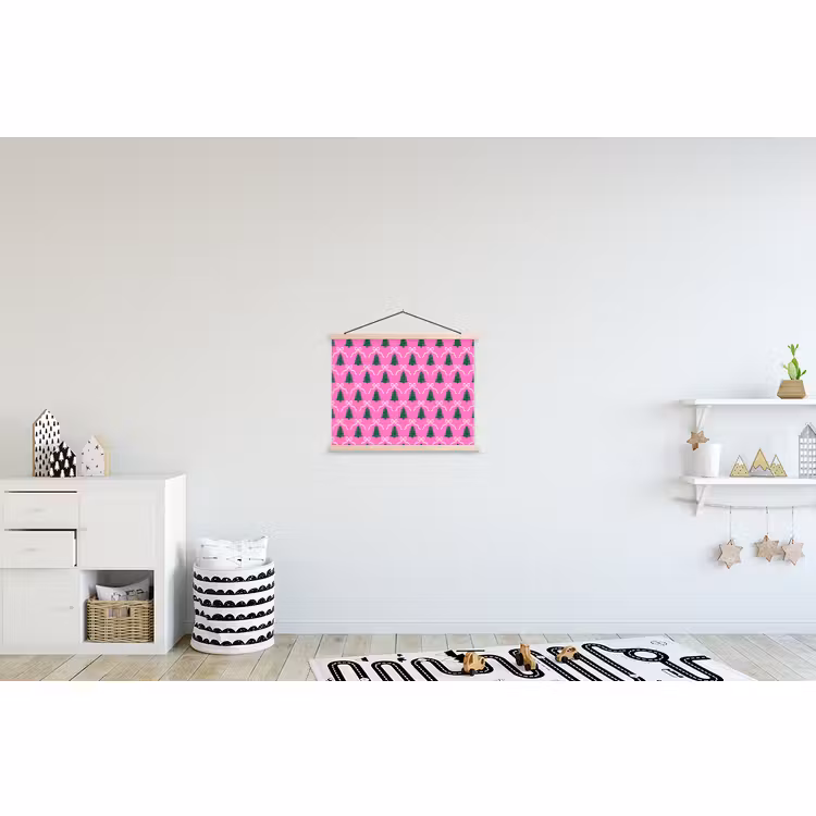 Schoolplaat - Kerst - Roze - Wit - Strik — 3