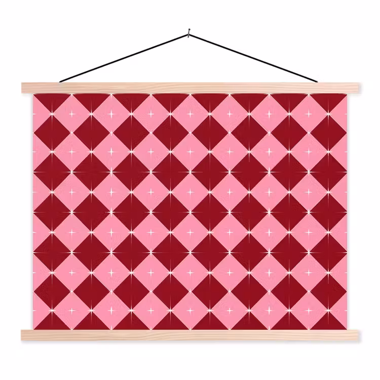 Schoolplaat - Ster - Rood - Roze - Kerst — 1