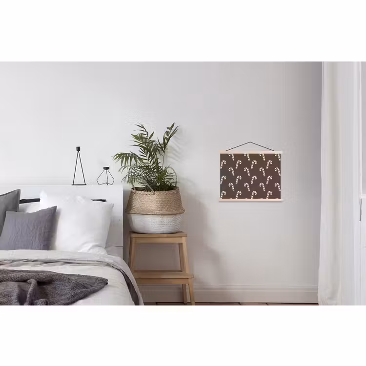 Schoolplaat - Kerst - Crème - Taupe - Zuurstok — 2