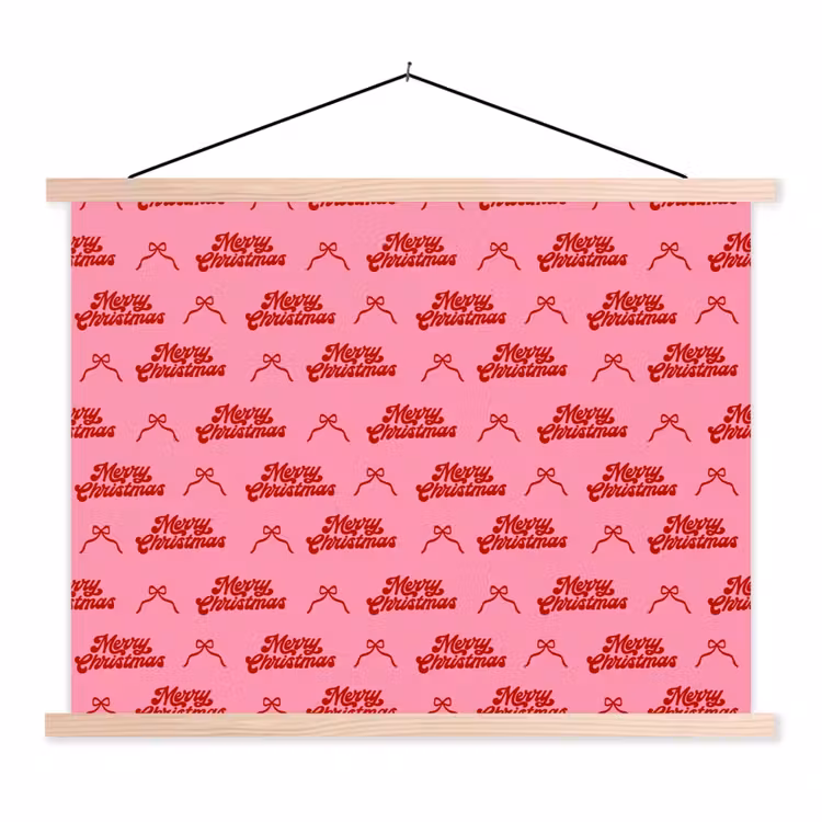Schoolplaat - Tekst - Strik - Rood - Roze — 1