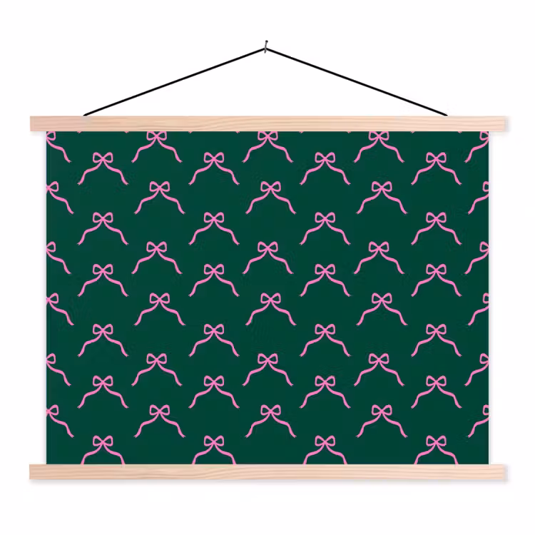Schoolplaat - Kerst - Neon - Groen - Strik — 1