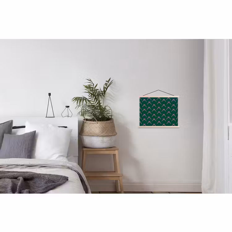 Schoolplaat - Kerst - Neon - Groen - Strik — 2