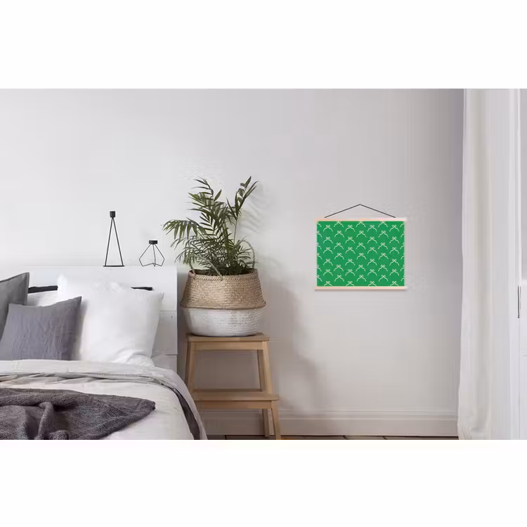 Schoolplaat - Strik - Kerst - Groen - Wit — 2