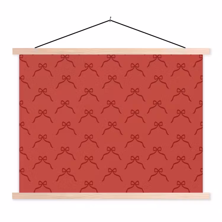 Schoolplaat - Strik - Rood - Kerst — 1
