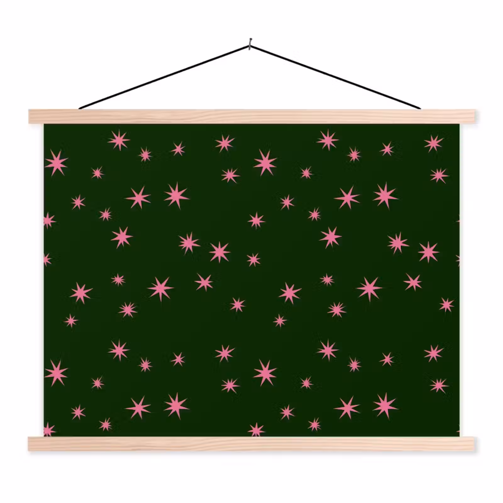 Schoolplaat - Ster - Roze - Groen - Kerst — 1