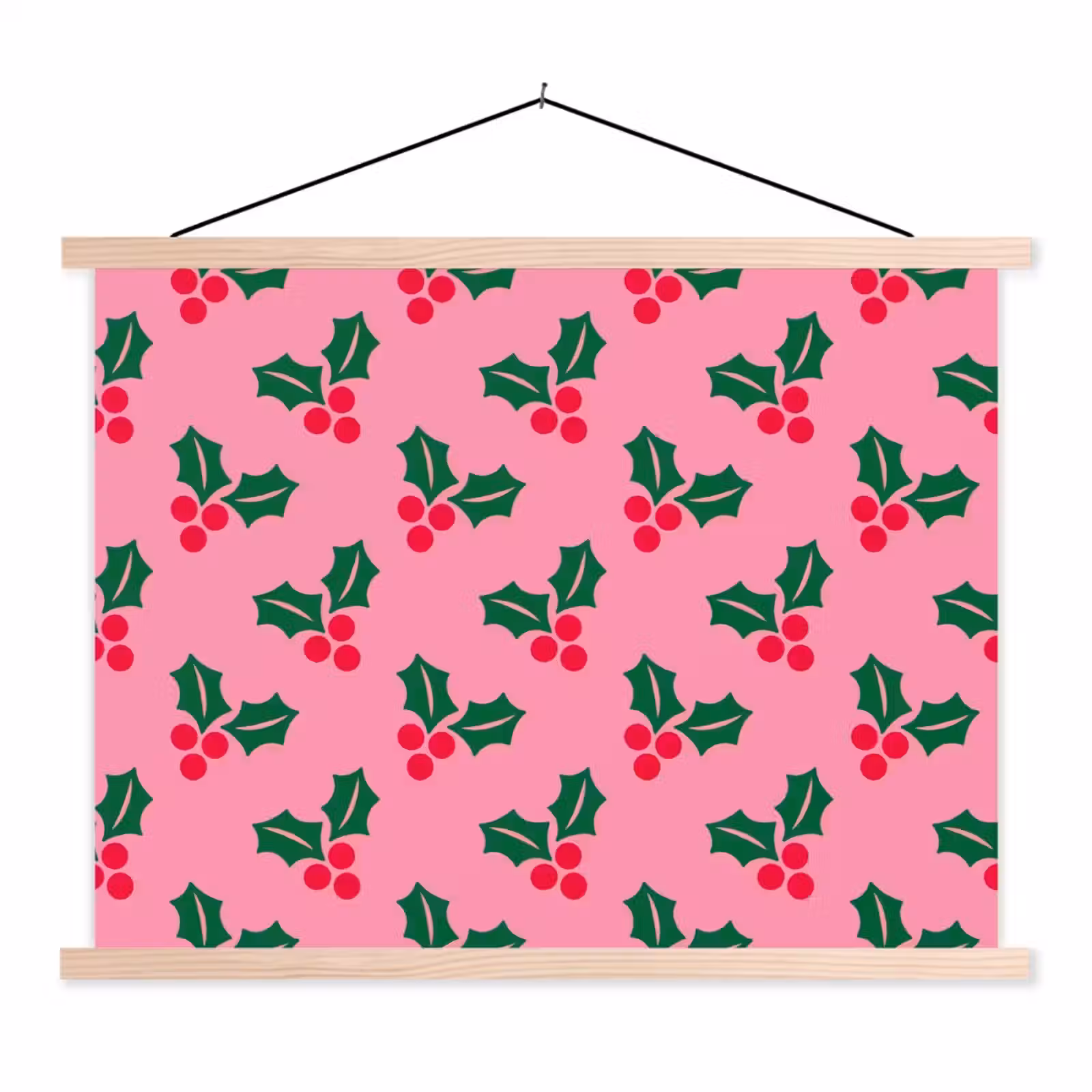 Schoolplaat - Hulst - Kerst - Roze — 1