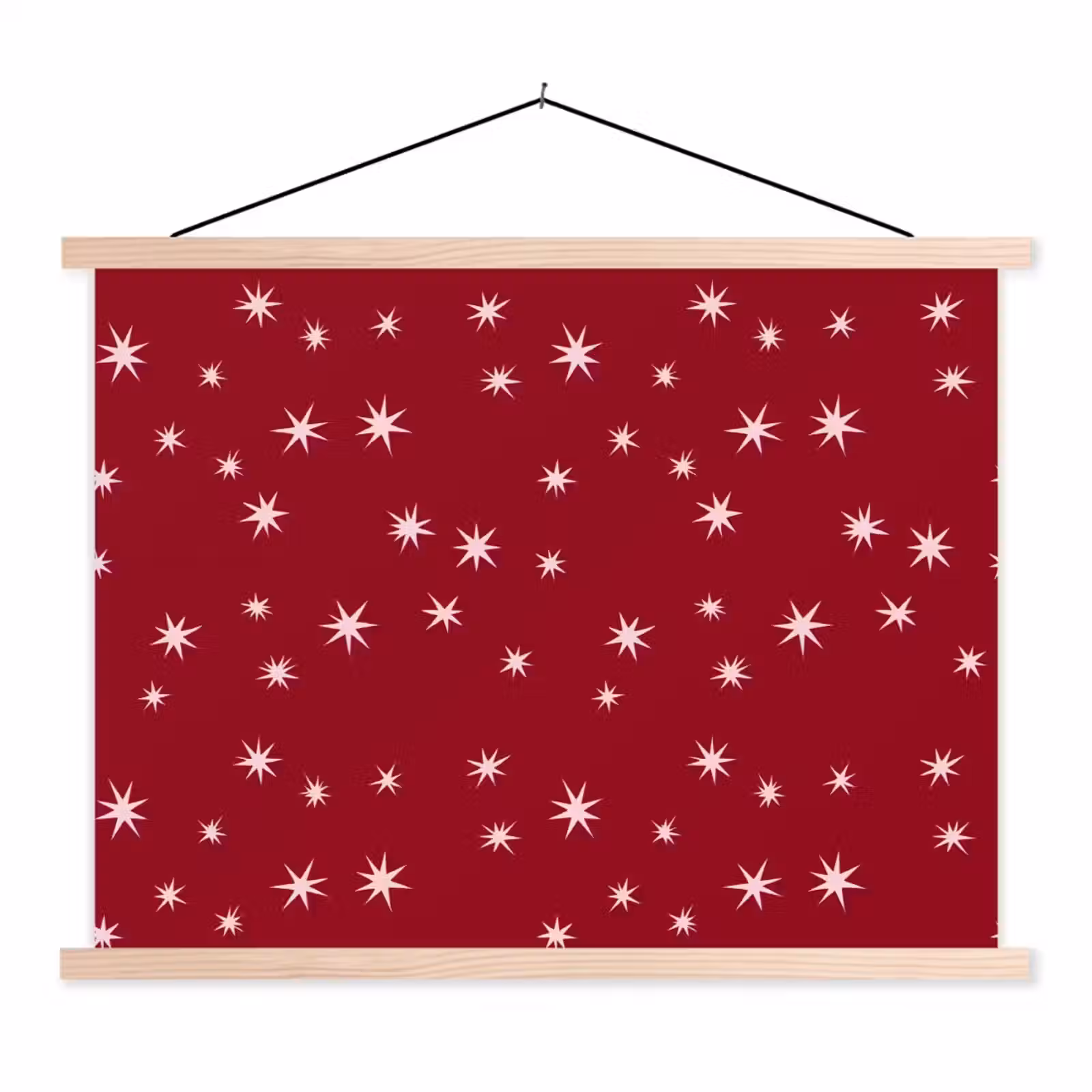 Schoolplaat - Rood - Wit - Kerst - Ster — 1