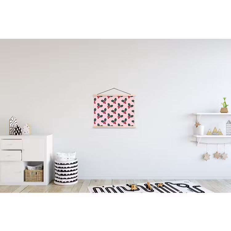 Schoolplaat - Kerst - Hulst - Groen - Roze — 3