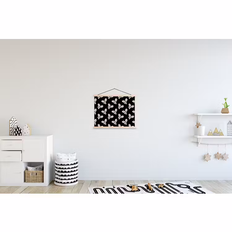 Schoolplaat - Kerst - Zwart - Wit - Hulst — 3