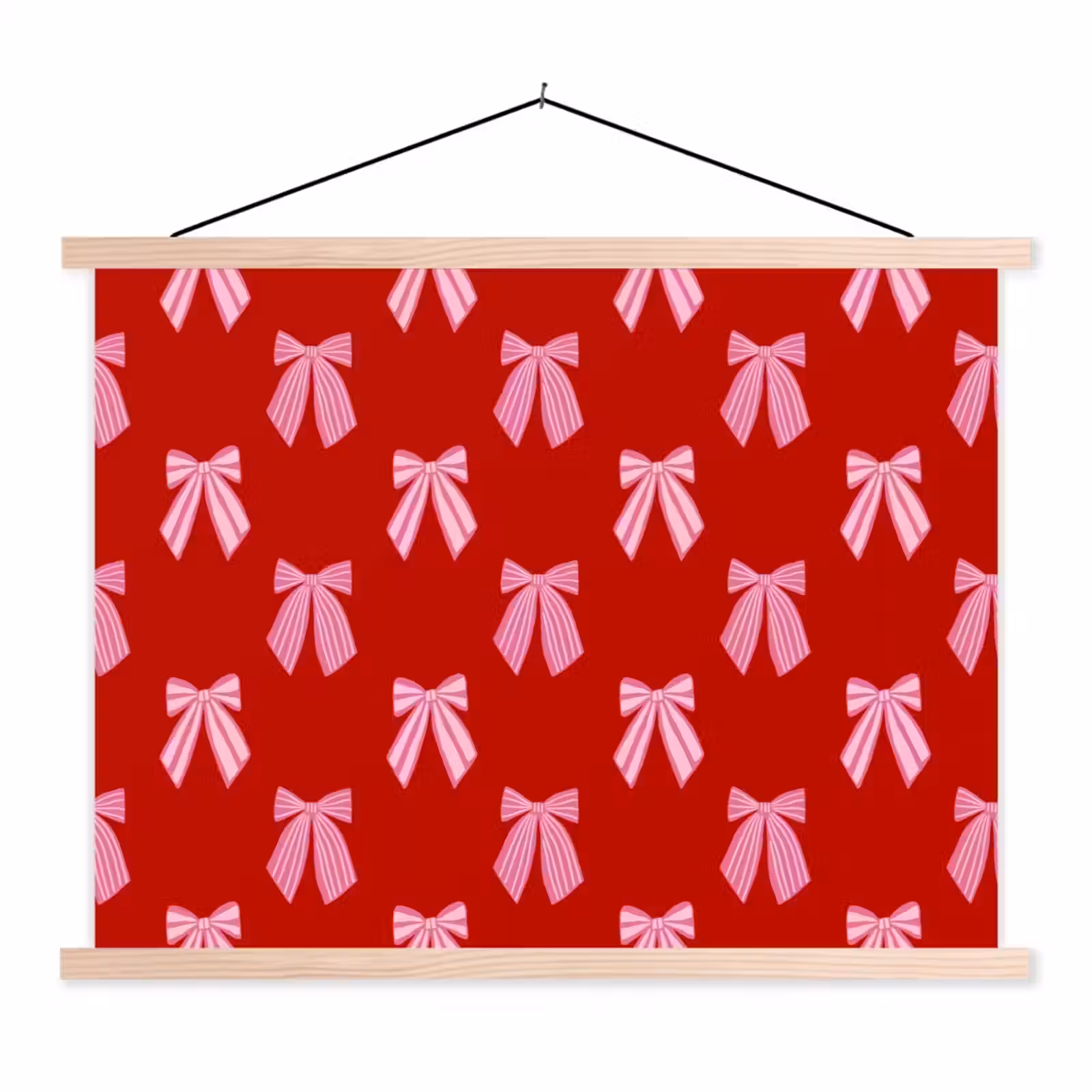 Schoolplaat - Strikken - Kerst - Rood - Roze — 1