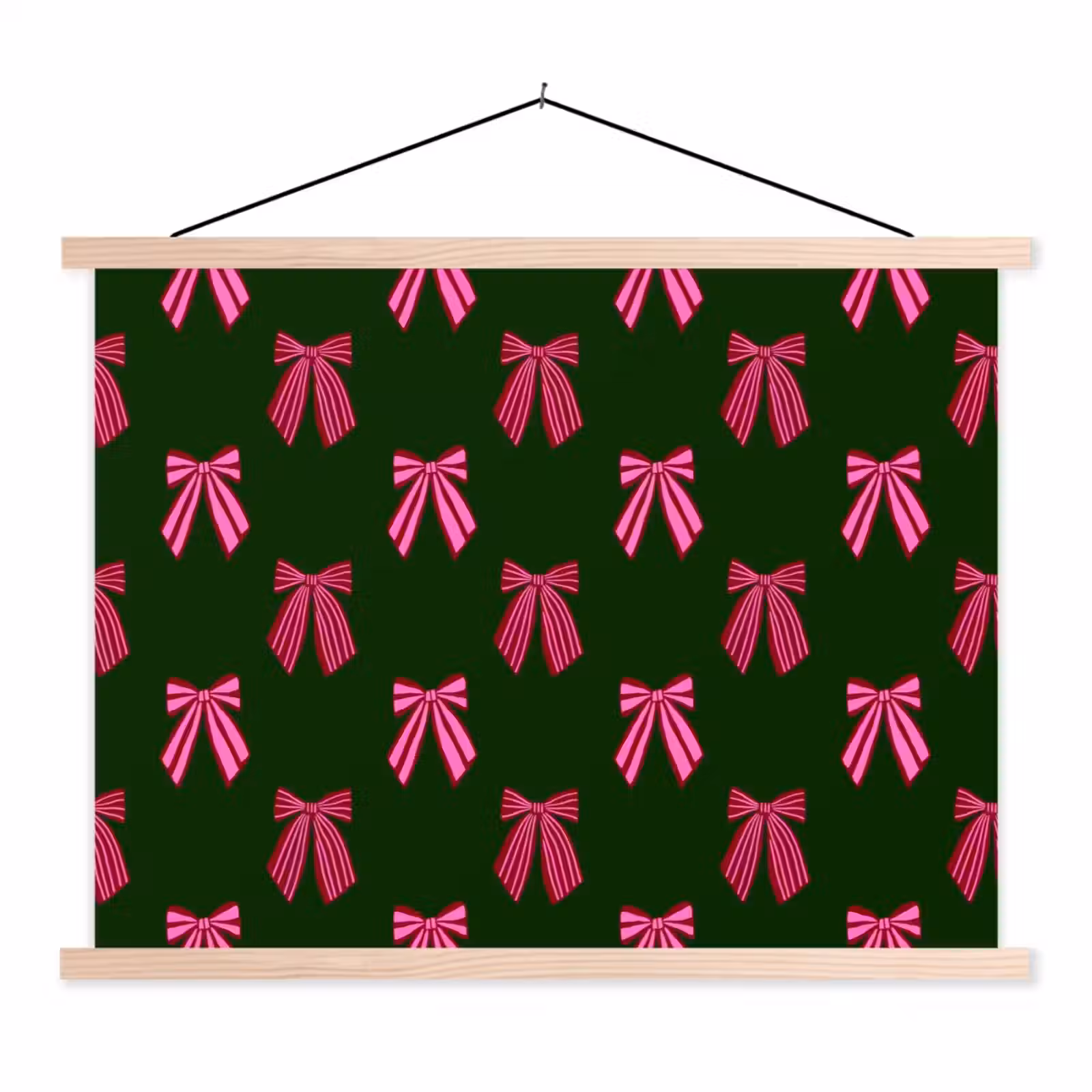 Schoolplaat - Strikken - Kerst - Roze - Groen — 1