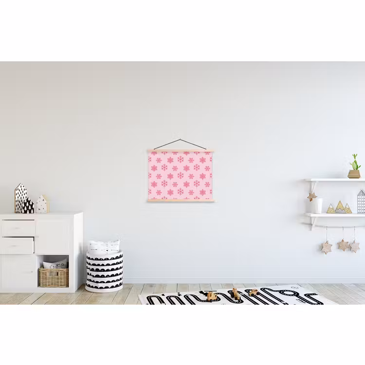 Schoolplaat - Sneeuwvlok - Roze - Kerst — 3