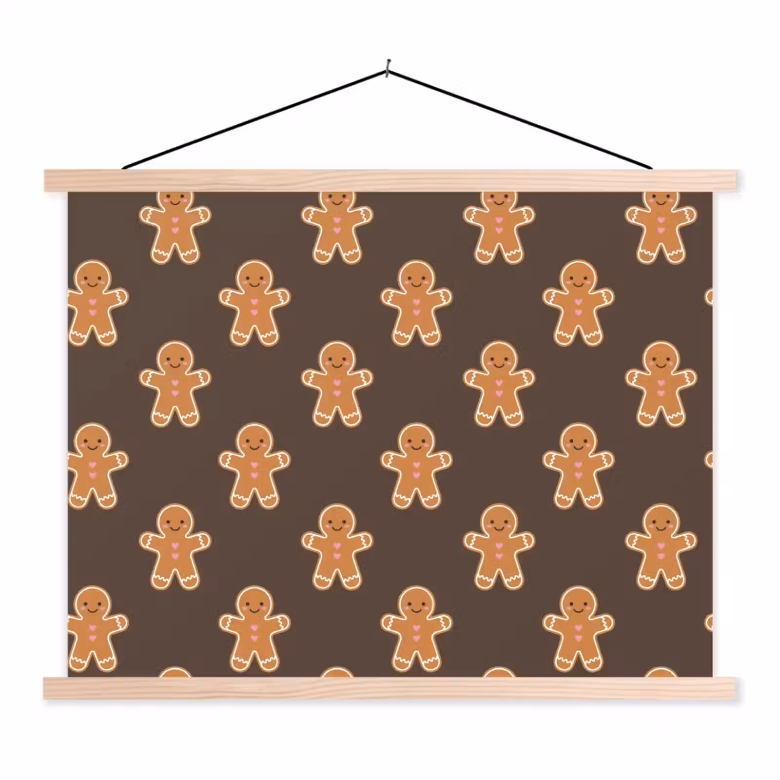 Schoolplaat - Peperkoek - Kerst - Bruin — 1