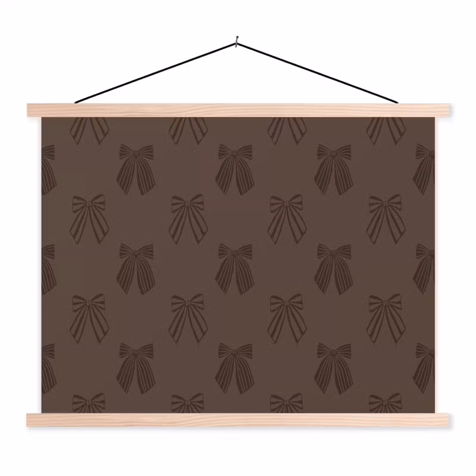 Schoolplaat - Strikken - Kerst - Bruin — 1